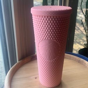 Starbucks 2020 Pink 24oz Studded tumbler no straw